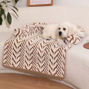 Pet Cushion Modern Soft Pet Cushion Skin-Friendly Luxury Collapsible Mattress Cotton Fleece Cover Polyester Fiber - Product Image 4