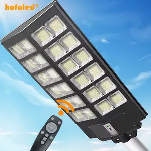 Hofoled 2000W All-In-One Integrated Streetlight Remote Control IP65 Waterproof Outdoor Solar LED Street Light