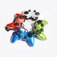 Manette de jeu filaire Double choc Contrôleur USB filaire Joystick pour PC Manette de jeu Manette de jeu