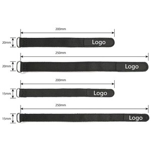 Tali Baterai LiPo RC Berbahan Fiber Karet yang Tahan Lama dengan Super-Grip dan Gesper Logam untuk Drone FPV - Product Image 1