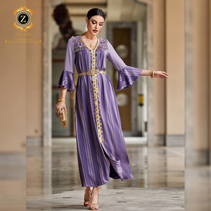 Zaynab Jalabiya Neues Design Damen Abaya Kleid Kimono Diamant Burka Arabisch Dubai Maßgeschneiderte Mode Jalabiya - Product Image 4