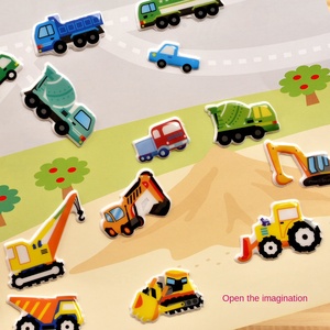 Juguete Infantil de Vehículo, Auto de Espuma, Estéreo, Impreso en <span class=keywords><strong>3D</strong></span>, con Burbujas, Adhesivo de Premio para Jardín de Niños, Uso Pequeño - Product Image 3