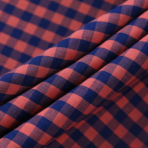 热销60棉40涤纶纱线染色格子格子府绸面料男士衬衫 - Product Image 4