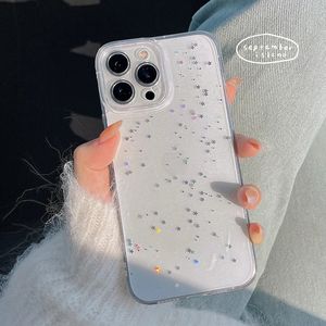 Étui transparent à paillettes de luxe pour <span class=keywords><strong>iPhone</strong></span> 14 Plus 13 Pro Max 12 11X8 7 étui transparent à paillettes pour téléphone portable étoile antichoc - Product Image 3