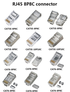 Высококачественный разъем RJ45 Cat5 Cat5e Cat6 Cat6A 8P8C экранированный Модульный штекер для сетевого оборудования для подключения кабеля Ethernet - Product Image 6