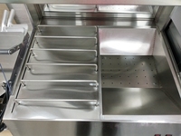 Elektrischer Tisch-Friteswärmer in Silber, 5kg Kapazität, Verstellbare Gestelle, Kompakte Größe für Restaurant, Hotel, Buffet