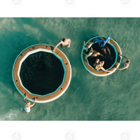 Hamac d'eau à bord polygonal Équipement de loisirs aquatiques et de divertissement Tapis gonflable à l'eau