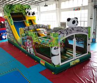 Château gonflable de saut en forme de panda, adapté aux enfants à usage Commercial, hamac gonflable, offre spéciale