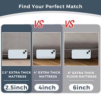 Tatami européen Futon Lit et Matelas Traditionnel Japonais Japon Sol Futon Canapé Matelas Tatami Pliable avec Housse en Polyester