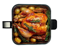 Friteuse à air multifonctionnelle électrique sans huile avec panier en verre et commande tactile, 5,5 L, personnalisable OEM, pour hôtels