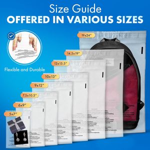 ซองพลาสติกใส Shop4Mailers ขนาด 9x12 นิ้ว หนา 1.5 มิล ปิดผนึกเองได้ สำหรับบรรจุภัณฑ์เสื้อผ้า จัดส่งแบบ FBA - Product Image 5