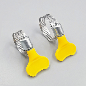 Hose Clamp With Plastic Handle Type 16-25 C1T27 For Pipe Water Gas Fixing - Product Image 1