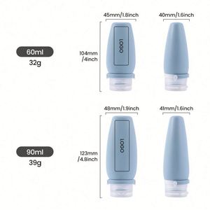 Juego de Botellas de Viaje Reutilizables, Portátiles, a Prueba de Fugas, de Silicona Suave, Recargables, para Artículos de Aseo y Cosméticos - Product Image 3