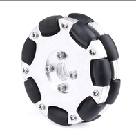 Roue omnidirectionnelle en métal 58mm, roue complète 82mm, roue omnidirectionnelle, Robot omni, plate-forme ROS, mouvement omnidirectionnel