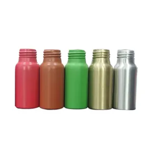 30ml 50ml 100ml 120ml 150ml 250ml Aluminum Packaging Bottle Metal Lotion Bottle Cosmetic Metal Bottle