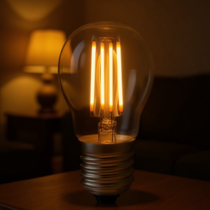 หลอดไฟไส้หลอด LED 350LM 4W สไตล์วินเทจ E27 G45แสงอุ่น2300K หลอดฟลูออเรสเซนต์ประหยัดพลังงาน45X73H มม. - Product Image 2