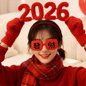 แว่นกันแดด Get Rich New Year Prosperity Flip On กรอบพีซี เลนส์อะซี แบบเต็มกรอบ สำหรับทุกเพศ ตกแต่งด้วยกระจก ป้องกันดวงตา - Product Image 5