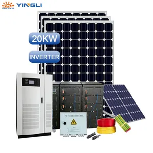 Yingli Solar Rooftop 1kw 5kw 10kw 12kw 15kw 20kw China Sun Power Energie Kit Thuis Op Raster Merk Nieuwe Tuv zonnepaneel Systeem