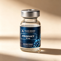 Étiquettes laser holographiques personnalisées, boîtes en vinyle assorties, flacons de peptides 3ml/5ml/10ml, résistants à l'eau et à la chaleur, haute qualité