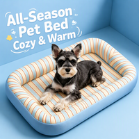 Canapé-lit pour chien moderne, en coton biologique, doux, multicolore, de petite et grande taille, de luxe, amovible et lavable, vente en gros