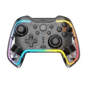 จอยสติ๊กไร้สาย 2.4G สำหรับเล่นเกม แบบ OEM/ODM จากโรงงาน พร้อมระบบสั่นคู่ ไฟ RGB ปุ่มตั้งโปรแกรมได้ รุ่น STK-WL2040XOR - Product Image 4