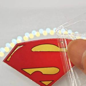 <strong>Customizable</strong> 3D Gold Silver Logo Durable UV Crystal Adhesive Sticker Waterproof Tear Film Household <strong>Products</strong> <strong>Customizable</strong> Cold - Product Image 1