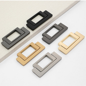Puxador de Gaveta Moderno Ultrafino de Zinco para Sala de Estar Escura, Invisível, Sem Furos, para Armário de TV, Criado-Mudo, Mesa de Cabeceira e Mesa de Leitura - Product Image 4