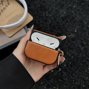 Étui vintage en cuir PU anti-perte et antichoc pour écouteurs sans fil 1 <span class=keywords><strong>2</strong></span> 3 Pro <span class=keywords><strong>2</strong></span> & 4, boîte de charge - Product Image 4