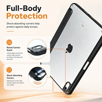 Uygulanabilir iPad 10./11. Nesil Tablet Kılıfı Çok Fonksiyonlu Dönüştürülebilir Stand Tam Kapsama Alanı Düşmeye Karşı Akıllı Koruyucu Kabuk