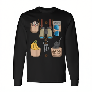 Costume d'agent de la faune, T-shirt à manches longues pour Halloween, taille grande, unisexe, pour adulte - Product Image 2