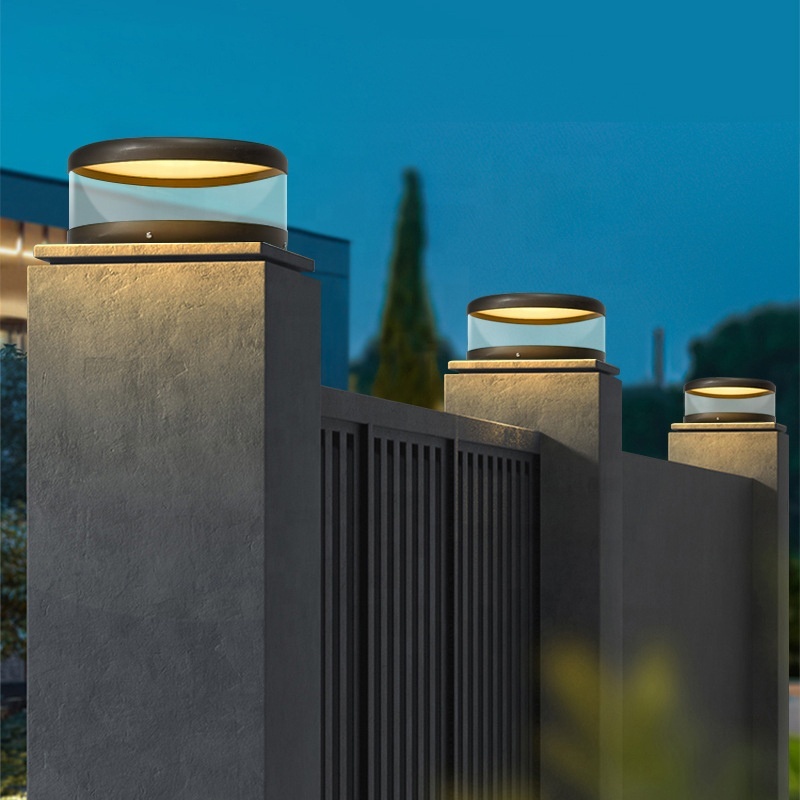 5W Solar-Hofbeleuchtung IP65 Wasserdichte Außenbeleuchtung für Villen-Tore LED-Solar-Pfostenleuchten Garten-Landschafts-Solar-Säulenlampe| Alibaba.com