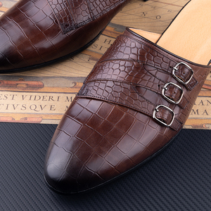 <span class=keywords><strong>Sandales</strong></span> d'été pour <span class=keywords><strong>hommes</strong></span> en <span class=keywords><strong>cuir</strong></span> véritable imprimé, respirantes, avec doublure en PU, séchage rapide, pour le printemps, l'automne et l'été – Grande Vente - Product Image 5
