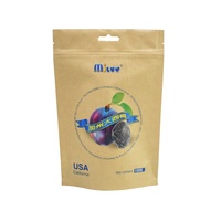 Sachet Doypack en papier Kraft compostable PE, anti-odeur et anti-humidité, qualité alimentaire, pour pruneaux de Californie, stable en magasin, sérigraphié