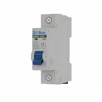 Interruptor de Circuito de CC Solivo 250V 1P 16A 6kA de Alta Capacidad de Ruptura, MCB Solar Fotovoltaico MXB1-63Z