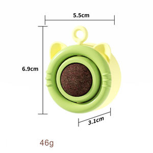 Jiangren boules en plastique d'herbe à chat biologique jouets à mâcher de santé dentaire pour animaux de compagnie naturels écologiques pour chats chatons soulagement de l'anxiété - Product Image 6