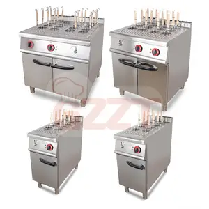 Commercial Kitchen 6/8/12/16 Baskets Stainless Steel Noodles Boiler With Bottom Large Storage Cabinet Electric Pasta Cooker