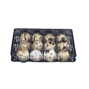High Quality 18 20 24 30 CPET Blister Clear Quail <strong>Egg</strong> Carton Transparent 12 Grids <strong>Eco</strong> Friendly Clamshell Tray for Quail <strong>Eggs</strong> - Product Image 2