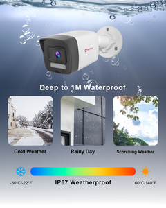 Caméra Bullet POE <span class=keywords><strong>Anpviz</strong></span> 8MP 4K en Stock aux États-Unis, Détection Humaine/Véhicule par IA, Vision Nocturne IR et Couleur, H.265+ WDR - Product Image 3