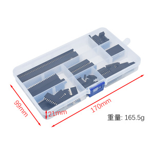 120 pièces/boîte 2.54mm simple rangée broche prise femelle connecteur d'en-tête 1*4p 6p 8p 10p 12p 14p 16p 20p 40p broche carte PCB Kit de combinaison - Product Image 5