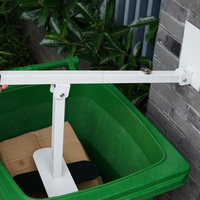 Compacteur de déchets manuel mural en fer robuste et très vendu, adapté aux poubelles standard pour la maison
