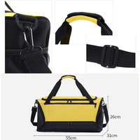 Sac de sport grande capacité en gros d'usine, sac de voyage d'affaires personnalisé pour courtes distances avec logo, sac de bagage à main léger