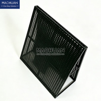 Présentoir de carreaux métalliques modernes personnalisable, design en A, thermolaqué, autoportant pour carreaux de plusieurs tailles, pour salles d'exposition de détail