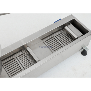 Freidora de rosquillas eléctrica totalmente automática comercial de alta calidad <span class=keywords><strong>nuevo</strong></span> diseño para producción de panadería cocina rosquillas de masa de maíz - Product Image 4