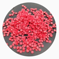 500 g/lotto 5MM di colore bianco blu fiocco di neve spruzza di argilla polimerica fetta per Nail Art torta da Dessert Scrapbook del telefono custodia decorazione