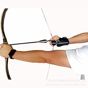 Gants de protection pour les doigts en cuir de vachette pour tir à l'<span class=keywords><strong>arc</strong></span>, pour adultes, pour <span class=keywords><strong>arc</strong></span> classique, tir sur cible 3D, chasse - Product Image 4
