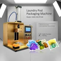 Machine de remplissage semi-automatique multi-cavités pour dosettes de détergent liquide, personnalisation disponible, pour dosettes hydrosolubles