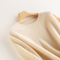 Offres Spéciales nouveau pull en cachemire pull personnalisé col rond tricot à manches longues laine mélangée pull en cachemire pour les femmes