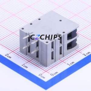 AST1050204 Spring Terminal Block Bent Lead Through Hole,P=5mm Connector 5mm 4 15A 300V - Product Image 2