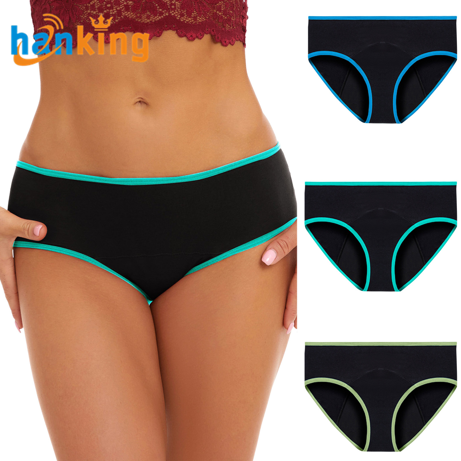 3 Piece-Blue, Green, Light Green