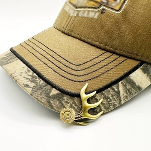 Clip de chapeau personnalisé en <span class=keywords><strong>laiton</strong></span>, design bois de cerf, durable et élégant, cadeau de chasse idéal pour hommes et femmes - Product Image 2